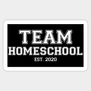 Team Homeschool 2020 White Sticker